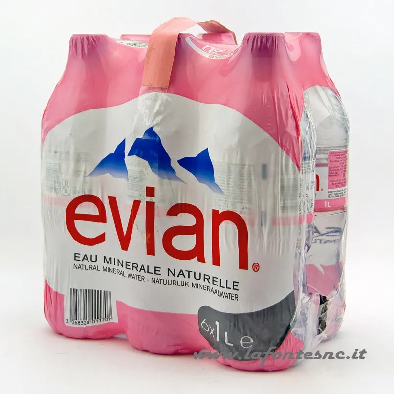 Evian Acqua Minerale Naturale 6 x 1 L