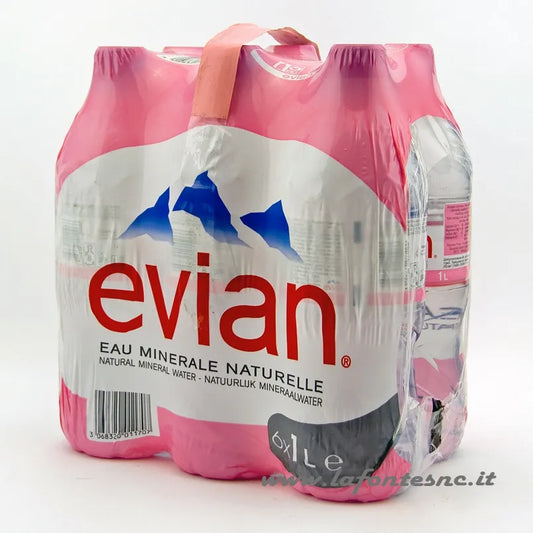 Evian Acqua Minerale Naturale 6 x 1 L