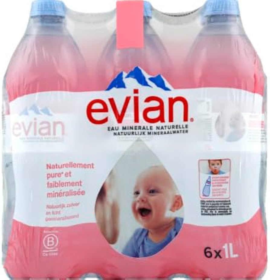 Evian Acqua Minerale Naturale 6 x 1 L