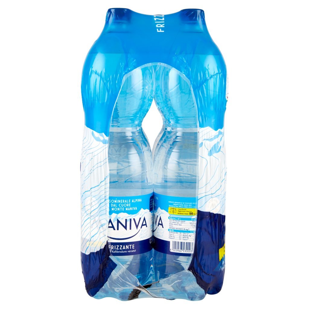 ACQUA FRIZZANTE MANIVA PET 1,5lx6L
