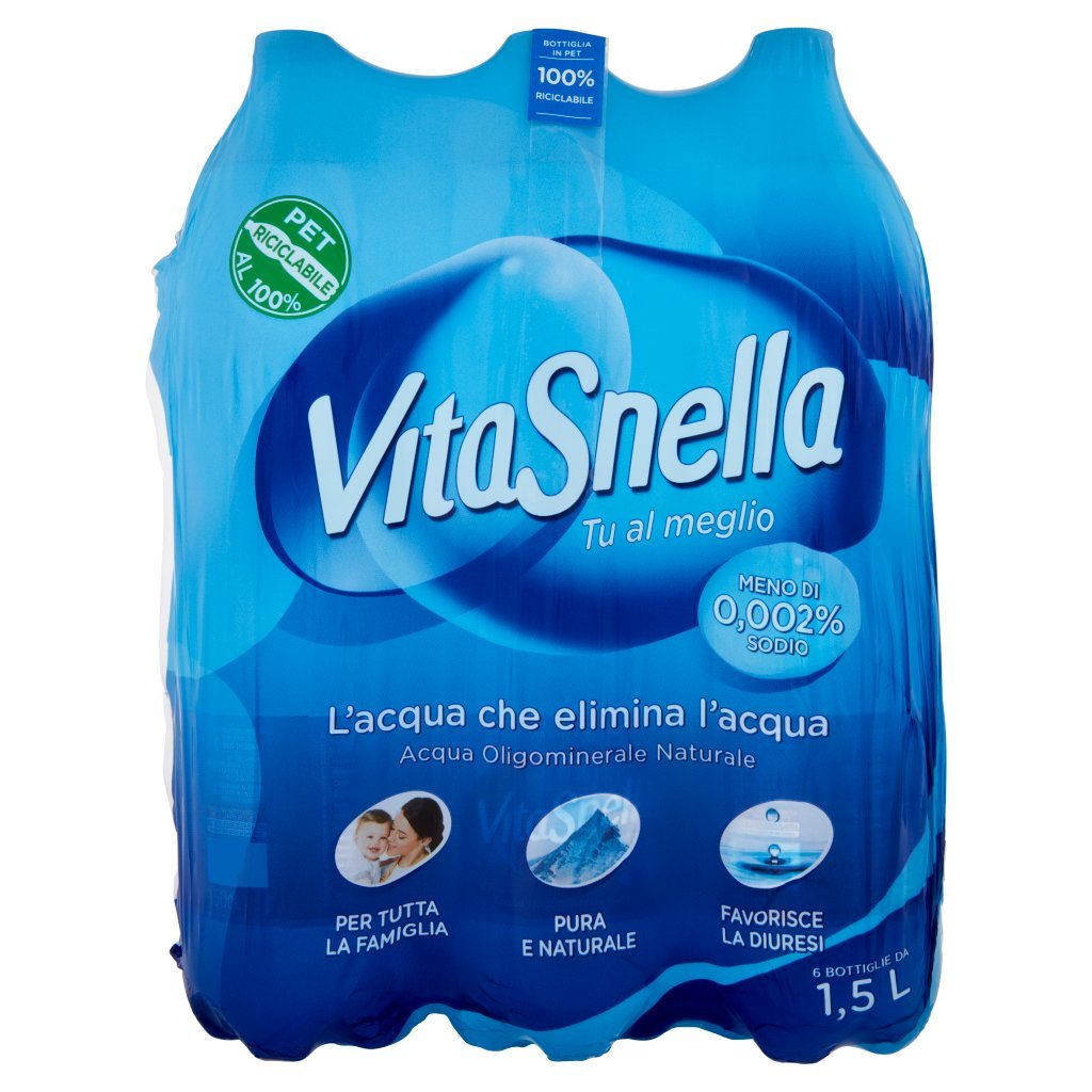 Vitasnella Naturale 6 x 1,5 L