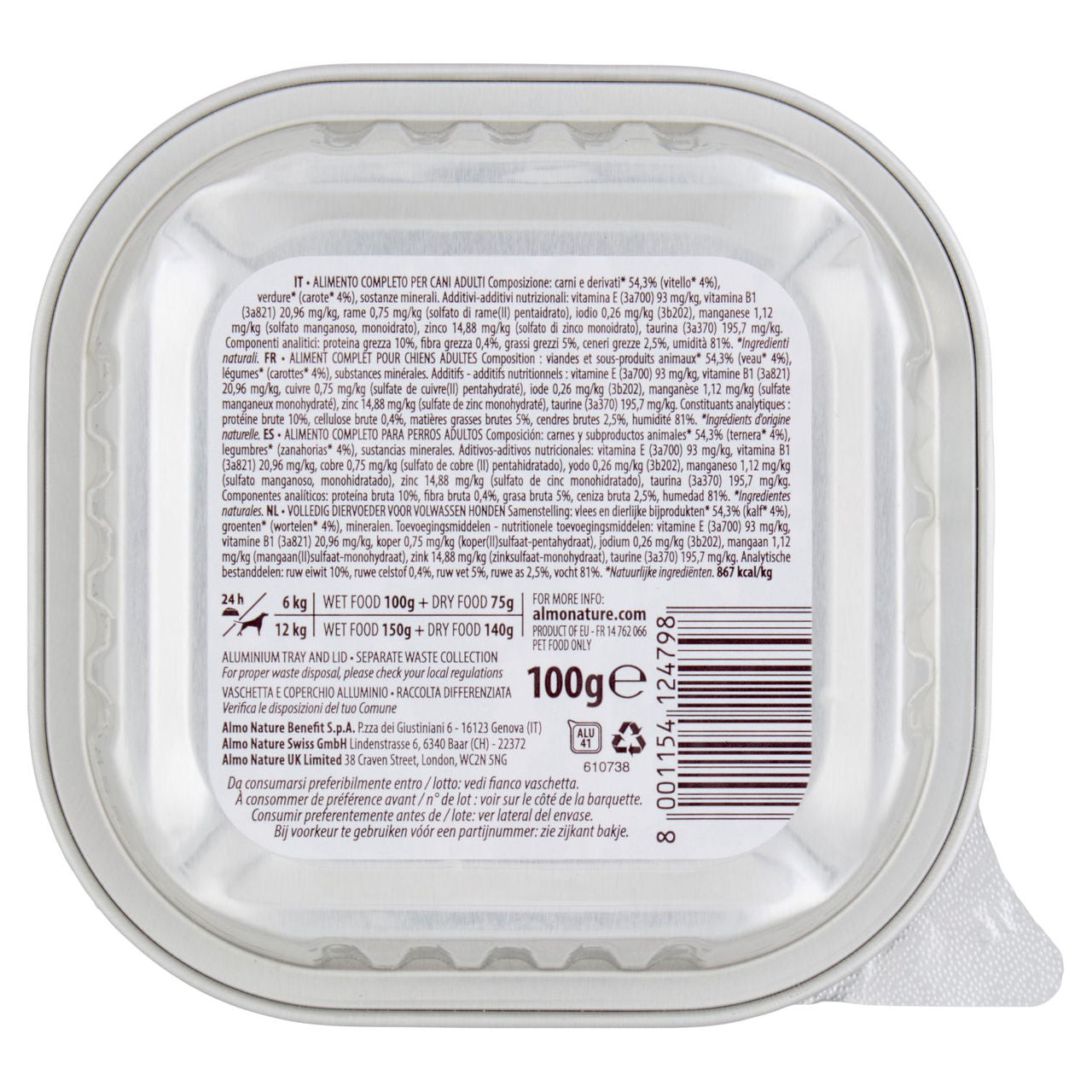 almo nature Daily con Vitello e Carote 100 g