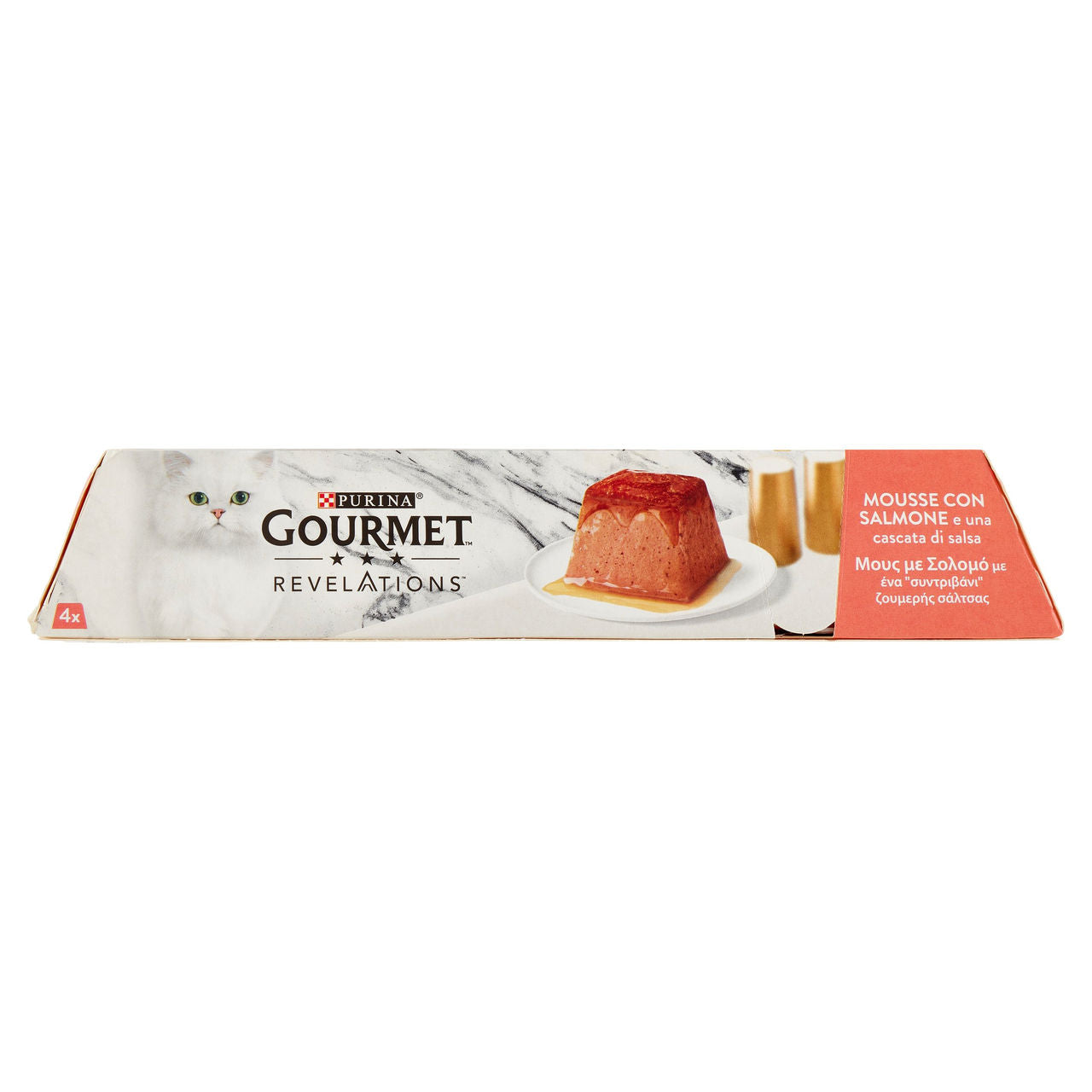 PURINA GOURMET Revelations Mousse con Salmone e una cascata di salsa 4 x 57 g