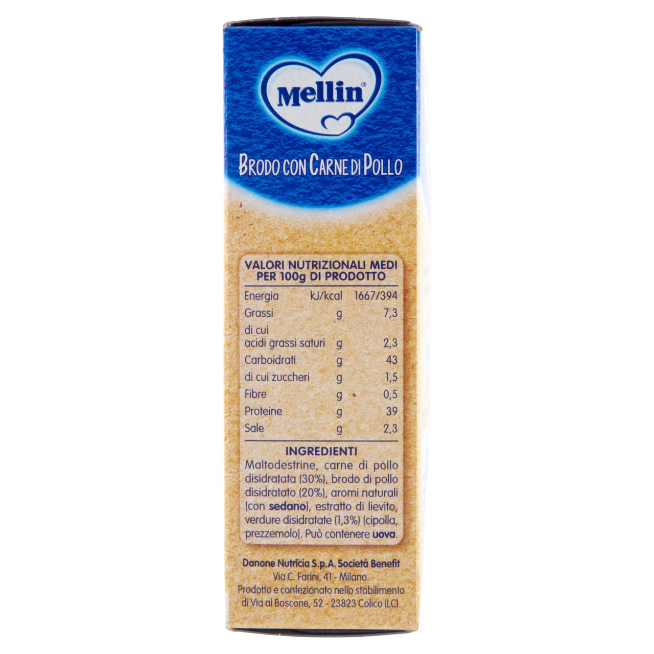 MELLIN Brodo di Pollo (10 bustine monodose da 5g) 50 g