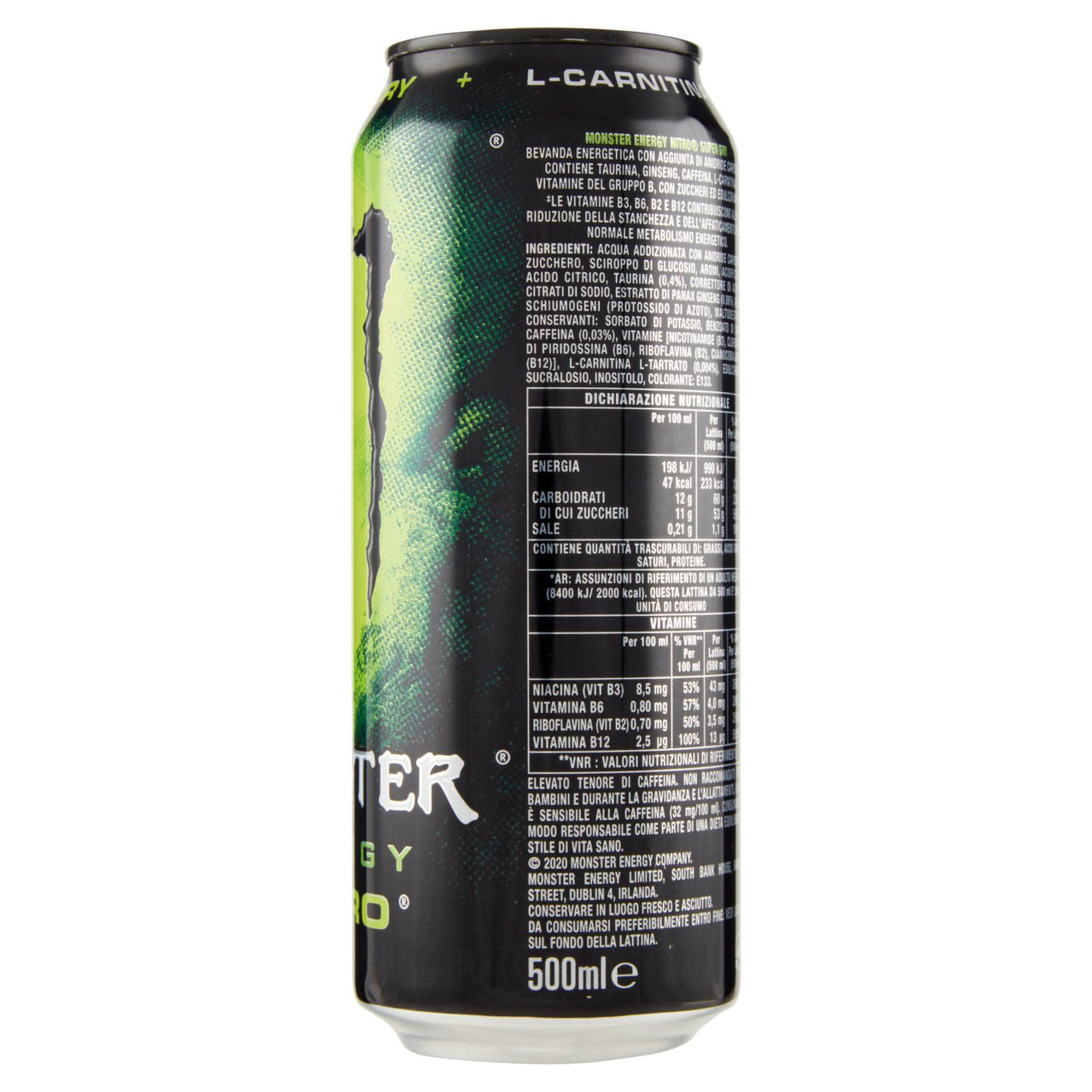 Monster Energy Nitro Super Dry Can 500 ml