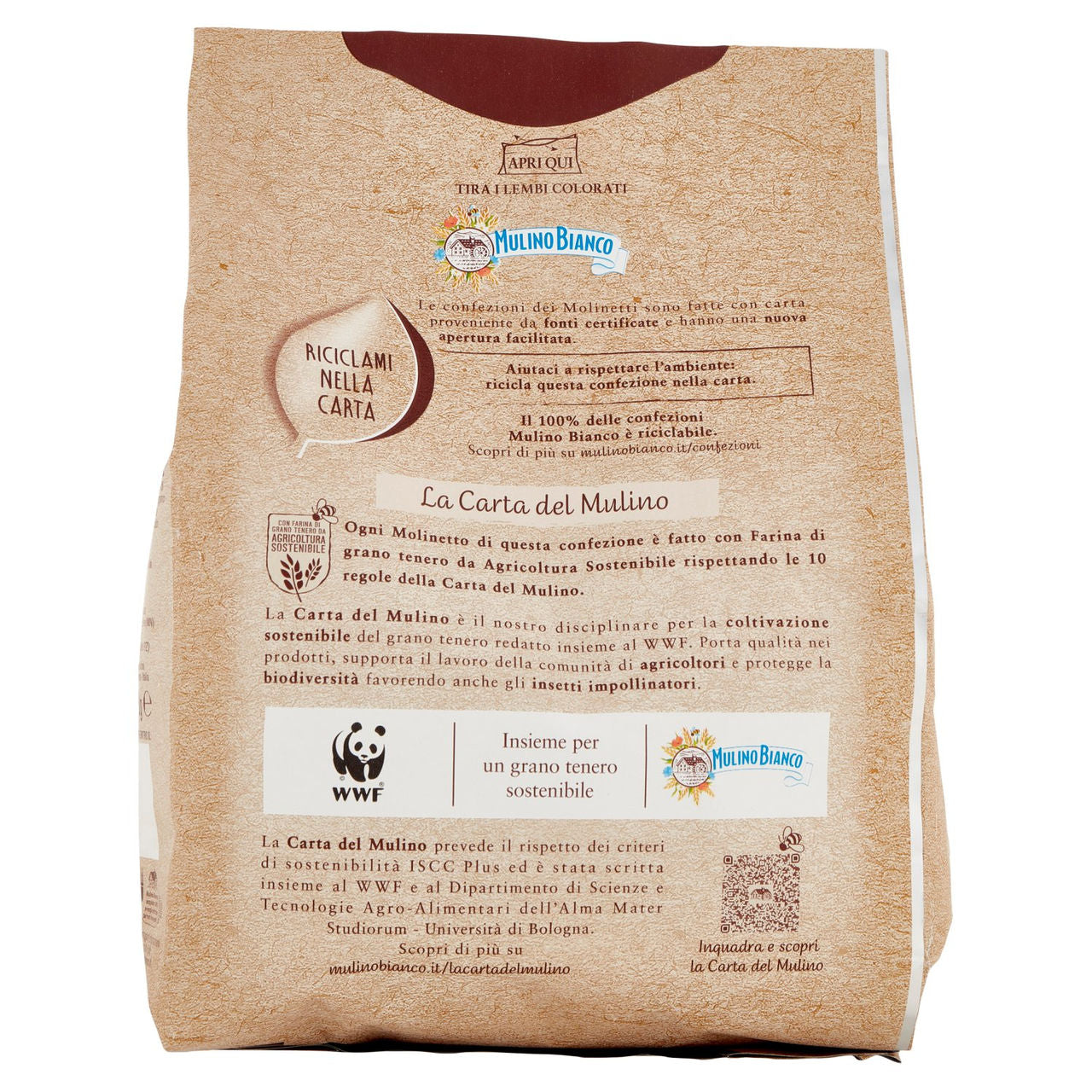 Mulino Bianco Molinetti con Farina Integrale di Grano Saraceno Offerta 800g