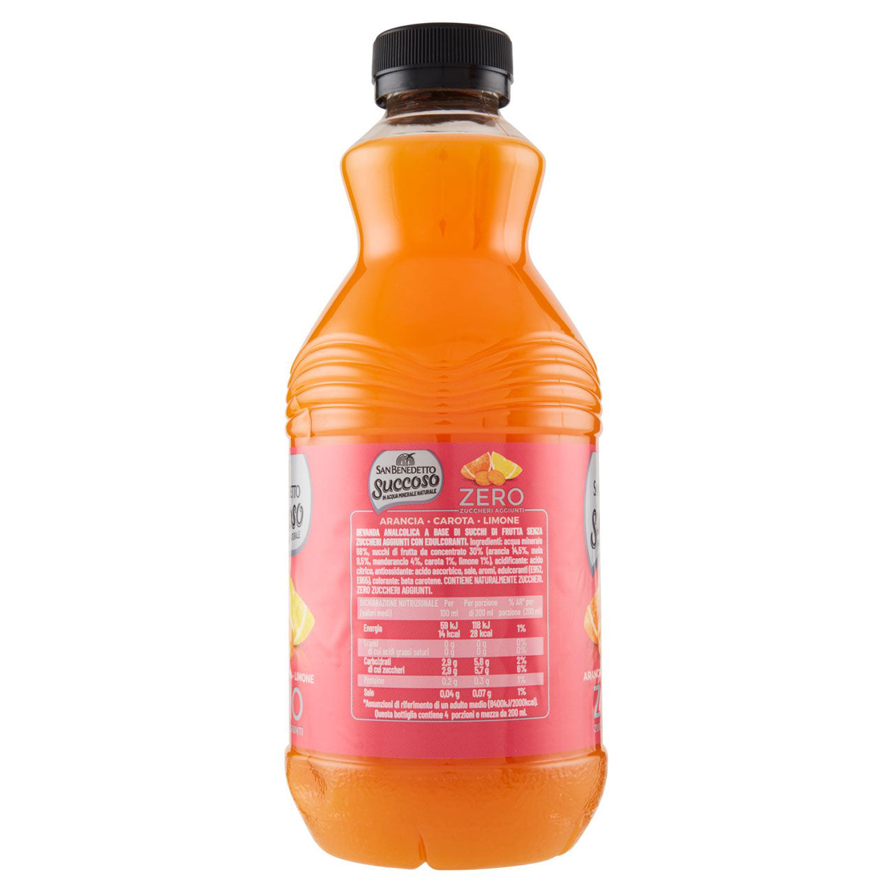 San Benedetto Succoso Zero Arancia Carota Limone 0,90 L