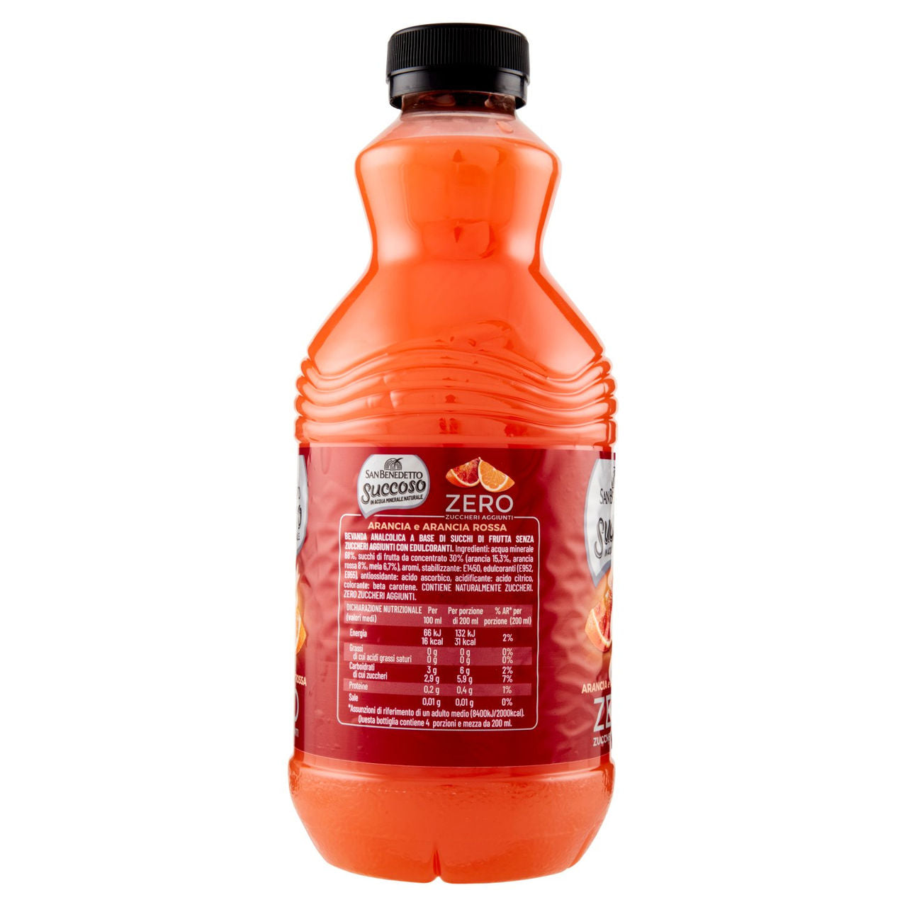 San Benedetto Succoso Zero Arancia Rossa 0,90 L