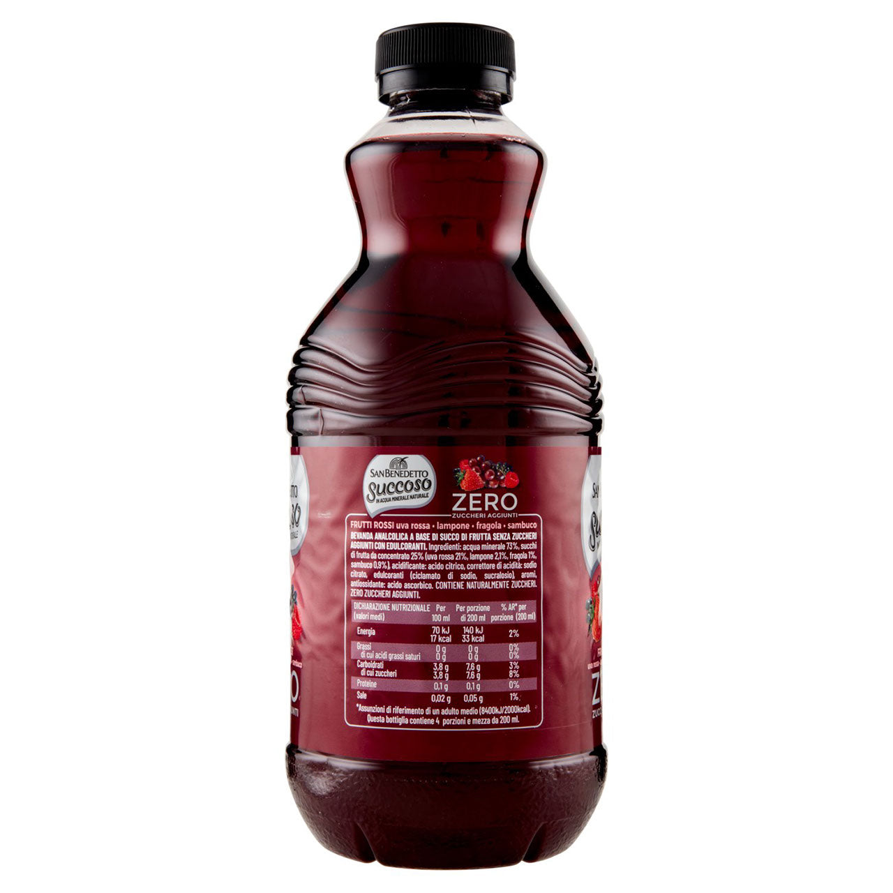 San Benedetto Succoso Zero Frutti Rossi 0,90 L