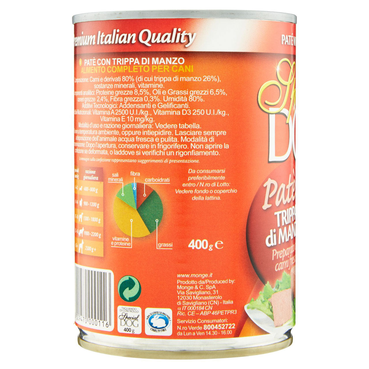 Special Dog Patè con Trippa di Manzo 400 g