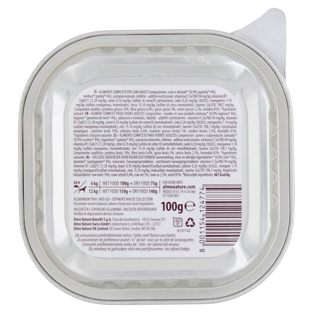 almo nature Daily con Agnello e Patate 100 g