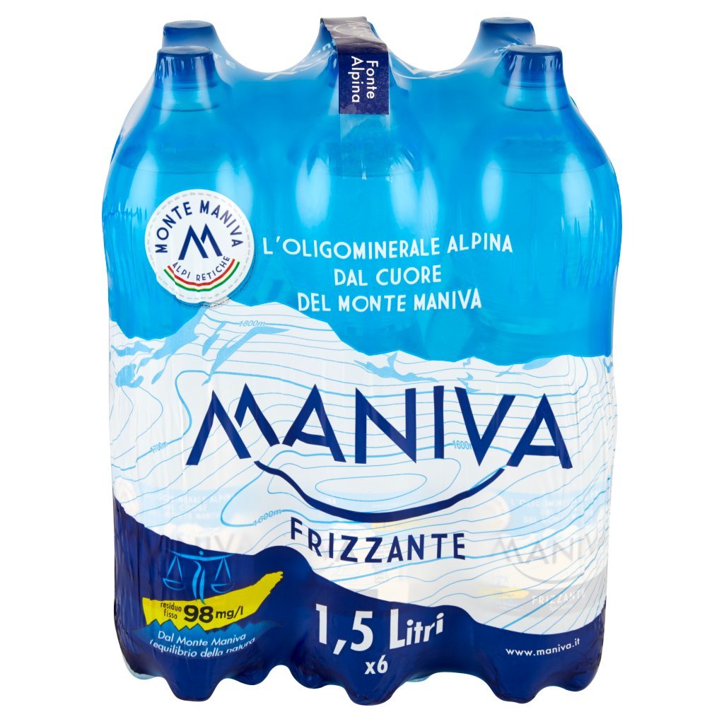 ACQUA FRIZZANTE MANIVA PET 1,5lx6L