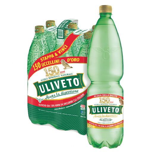 Uliveto 1,5 L x 6 Acqua minerale naturale