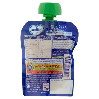 Mellin 100% Pera con Vitamina C 90 g
