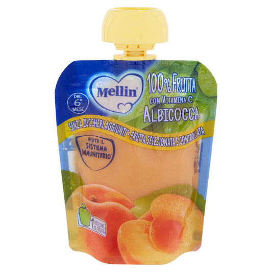 MELLIN Merenda di Frutta 100% Albicocca Pouch 90 g