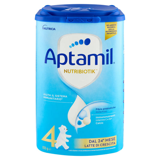 APTAMIL 4 - Latte di crescita dai 24 mesi, Polvere, Supporta il Sistema Immunit con le Vit C&D, 830g