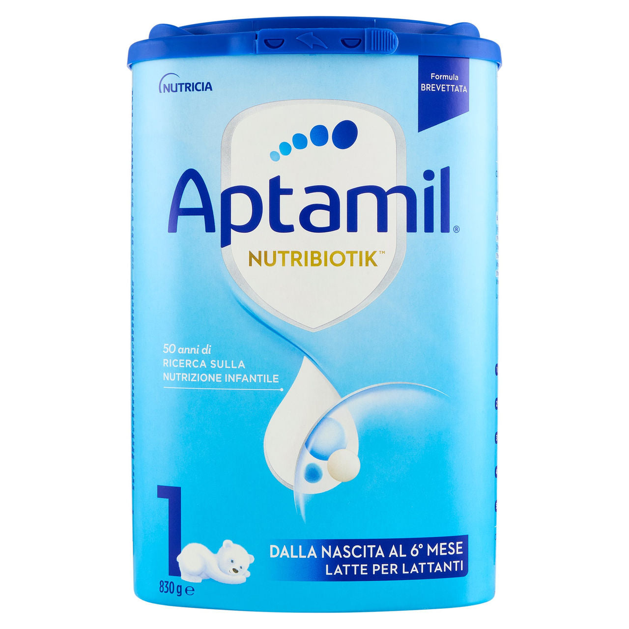 APTAMIL Nutribiotik 1 - Latte per Lattanti in Polvere, dalla nascita al 6° mese, 830g