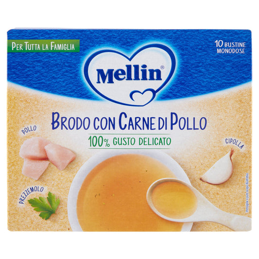 MELLIN Brodo di Pollo (10 bustine monodose da 5g) 50 g