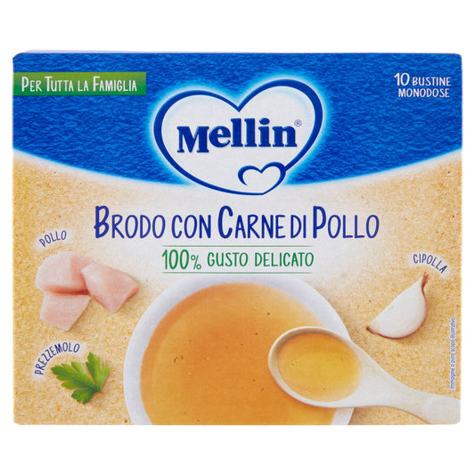 MELLIN Brodo di Pollo (10 bustine monodose da 5g) 50 g