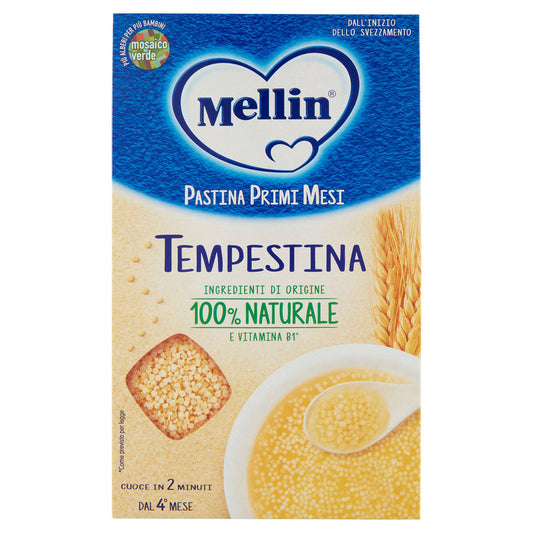 MELLIN Pastina 100% Naturale Tempestina con farina Grano Tenero 320 g