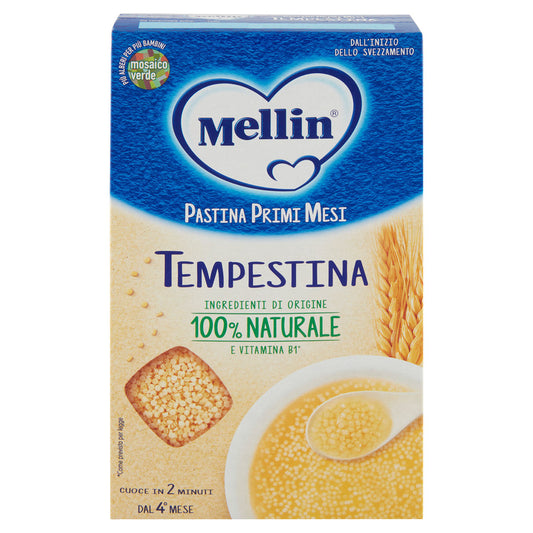 MELLIN Pastina 100% Naturale Tempestina con farina Grano Tenero 320 g