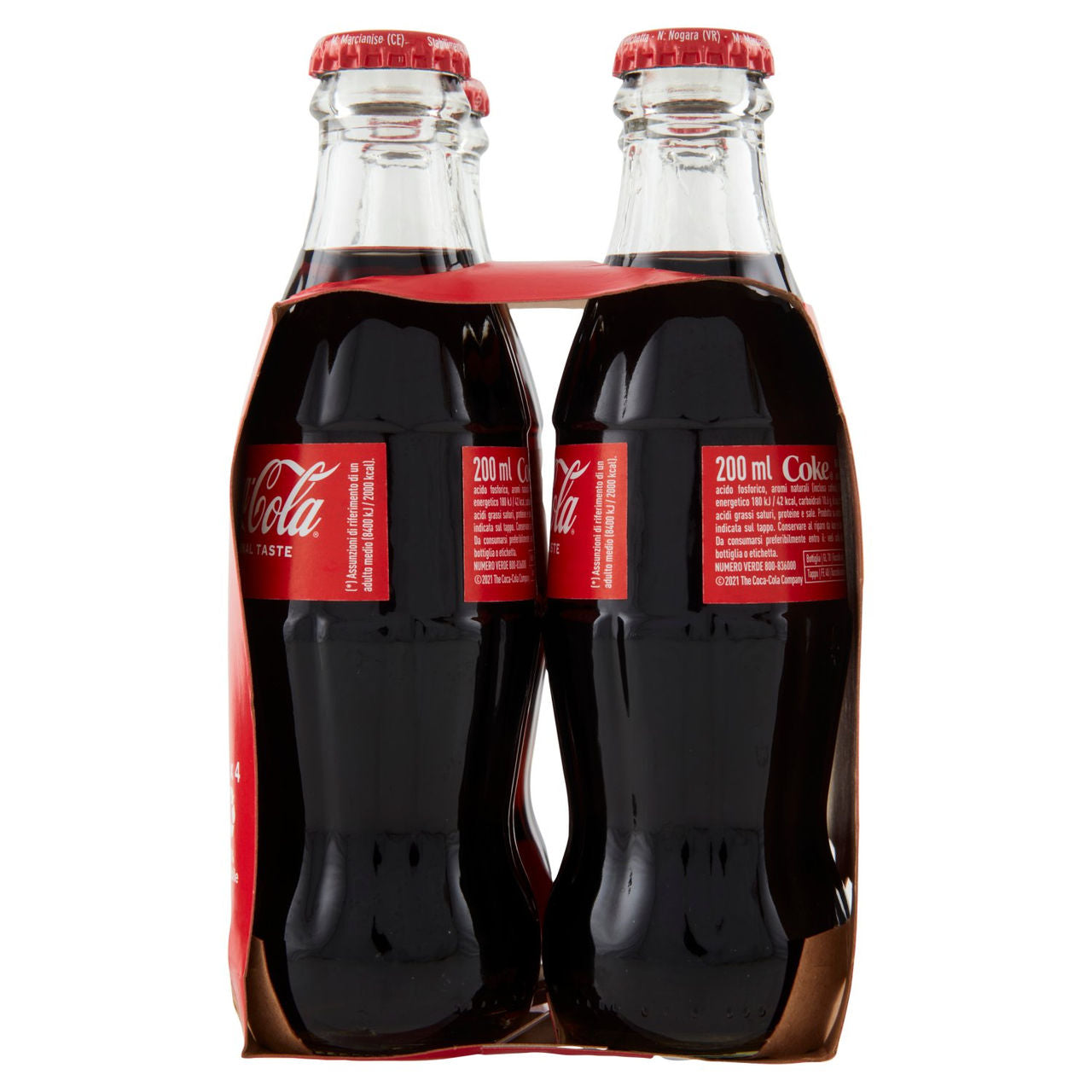 COCA-COLA Original Taste Vetro 4 x 200 ml