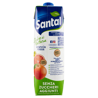 Santàl Dolce di Natura arancia rossa Senza Zuccheri Aggiunti 1000 ml