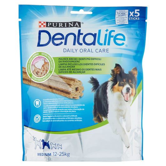 PURINA DENTALIFE Cane Snack per l'igiene orale Taglia Medium busta 5 stick 115g