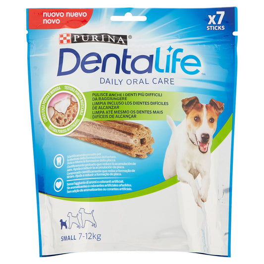 PURINA DENTALIFE Cane Snack per l'igiene orale Taglia Small busta 7 stick 115g