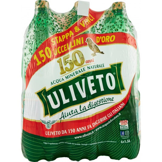 Uliveto 1,5 L x 6 Acqua minerale naturale